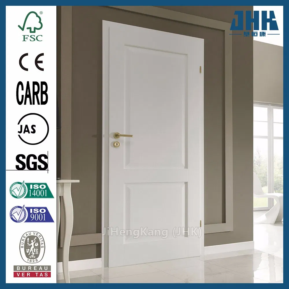 JHK-017 White Primer Interior Hollow Core Wooden Solid Wood Door