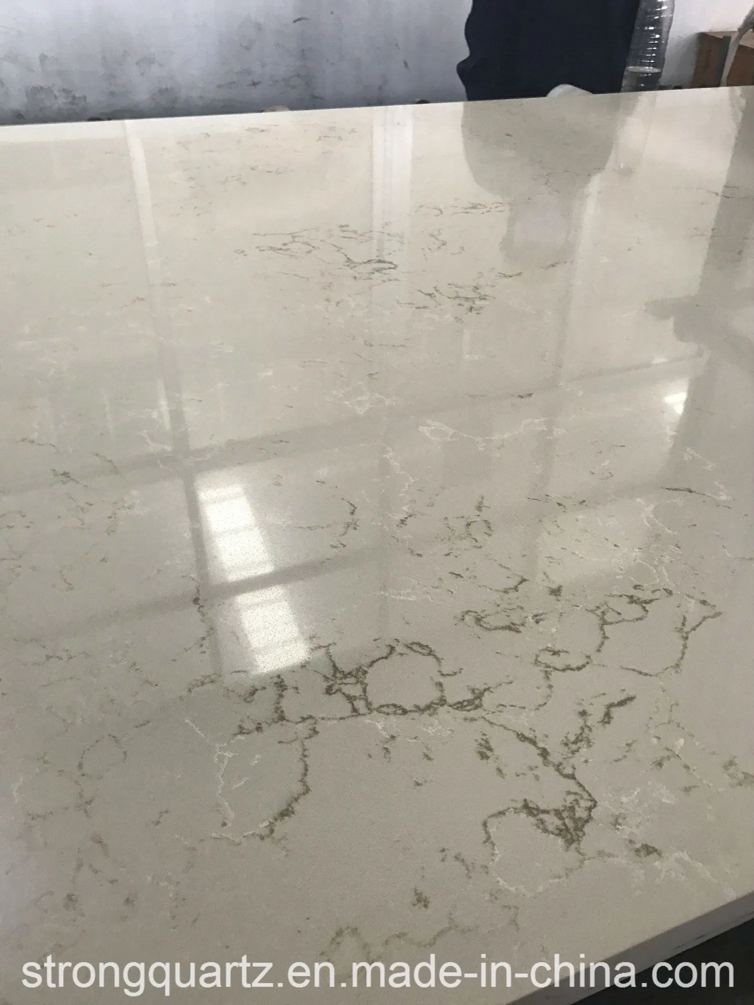 Engineered/Artificial Solid Surface Quartz Stone Slabs Kitchen Countertop