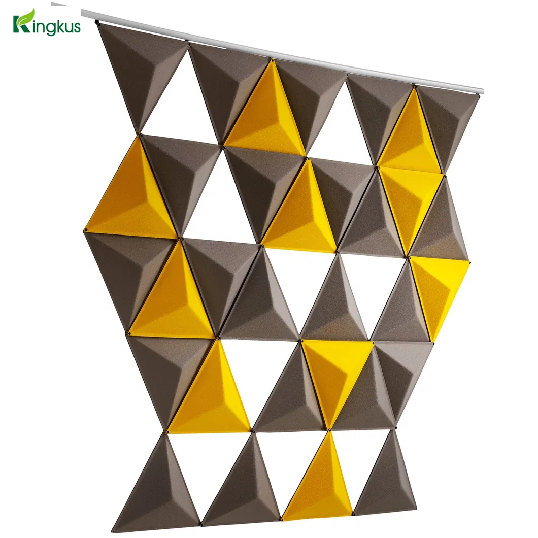 Kuscone 3D Triangle Shape Foam Pet Acoustic Wall Panel
