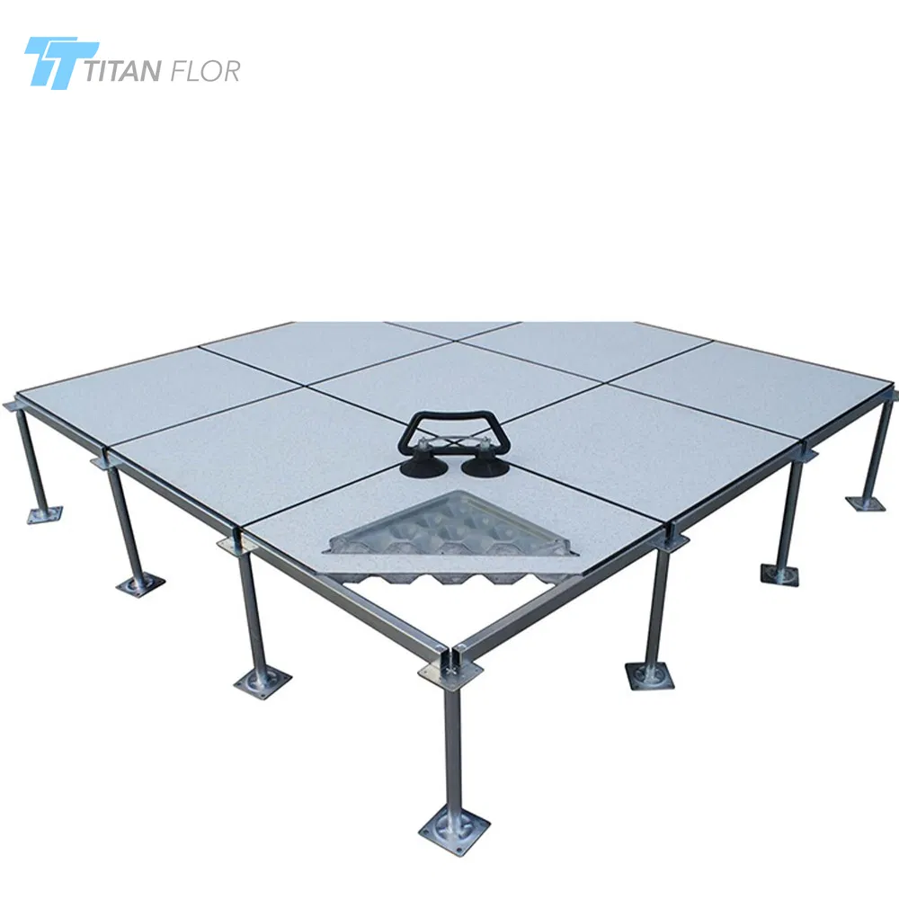 White Color High Pressure Laminate Covering Raised Floor System