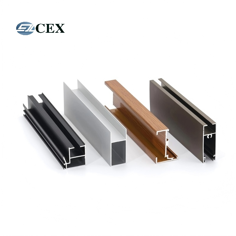 Custom Aluminum/6005/5083 Aluminum Extrusion/Warm Extrusion Powder Coating Window Frame