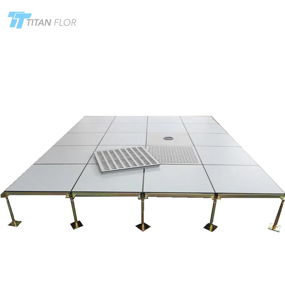 White Color High Pressure Laminate Covering Raised Floor System