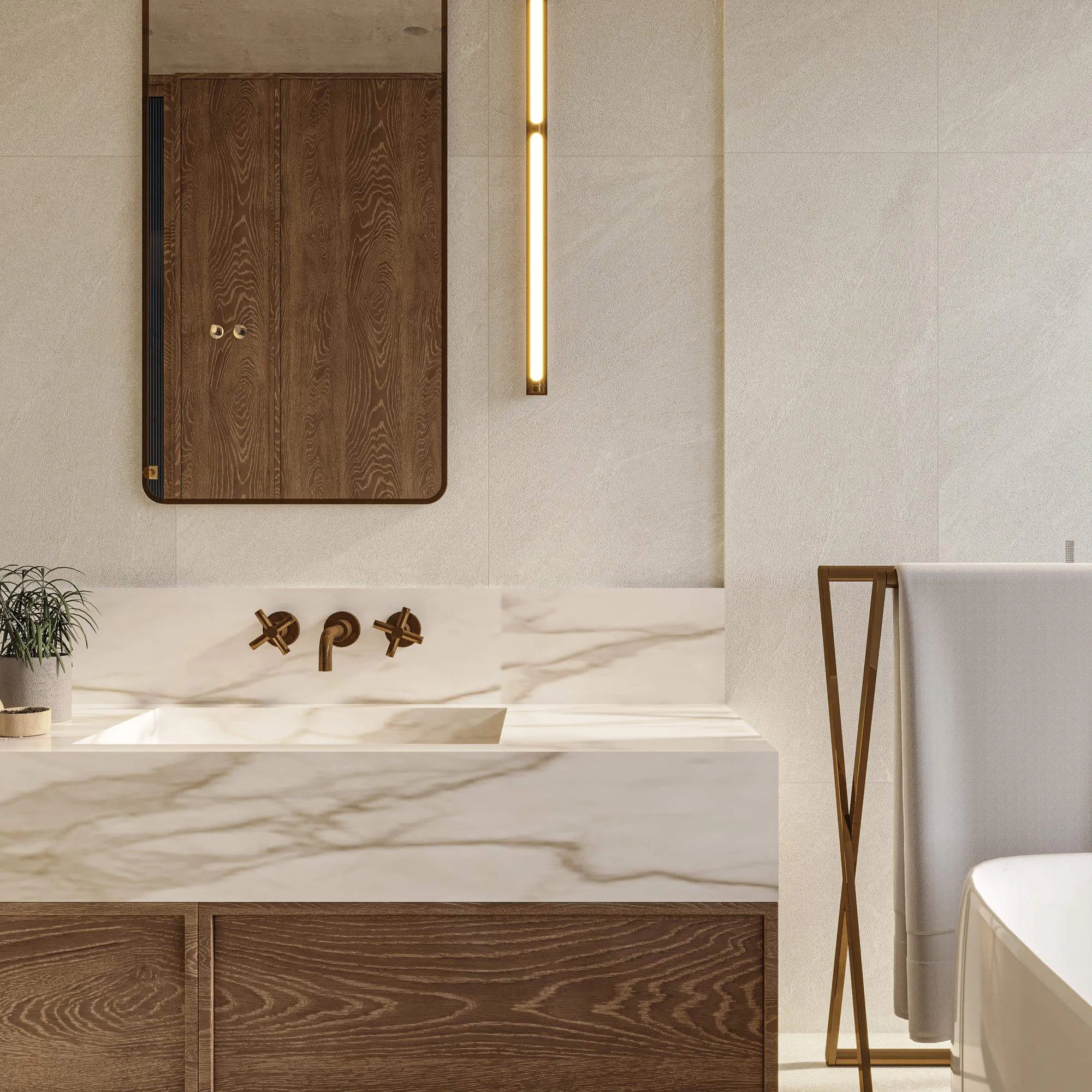 600*1200 mm Multi-Faced Full Body Granular Mold Matt Porcelain Ceramic Floor &amp; Wall Tile with Anti-Slip