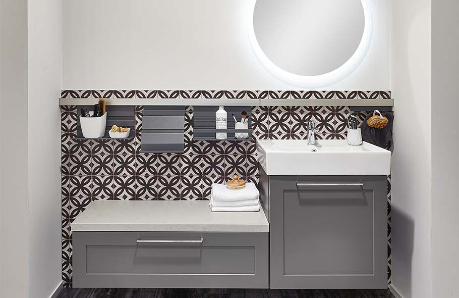 Hotel Commercial Washroom Double Sink Basin Cabinet Bathroom Vanity Units