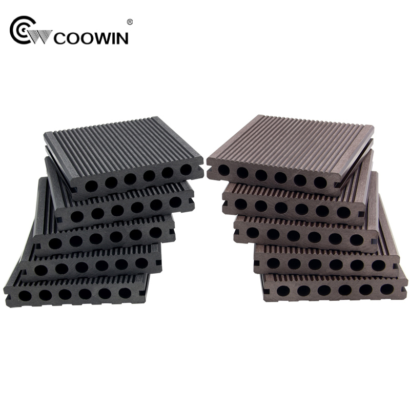 Anti- UV and Waterproof 140X25 Round Hole Outdoor WPC Building Deck Material