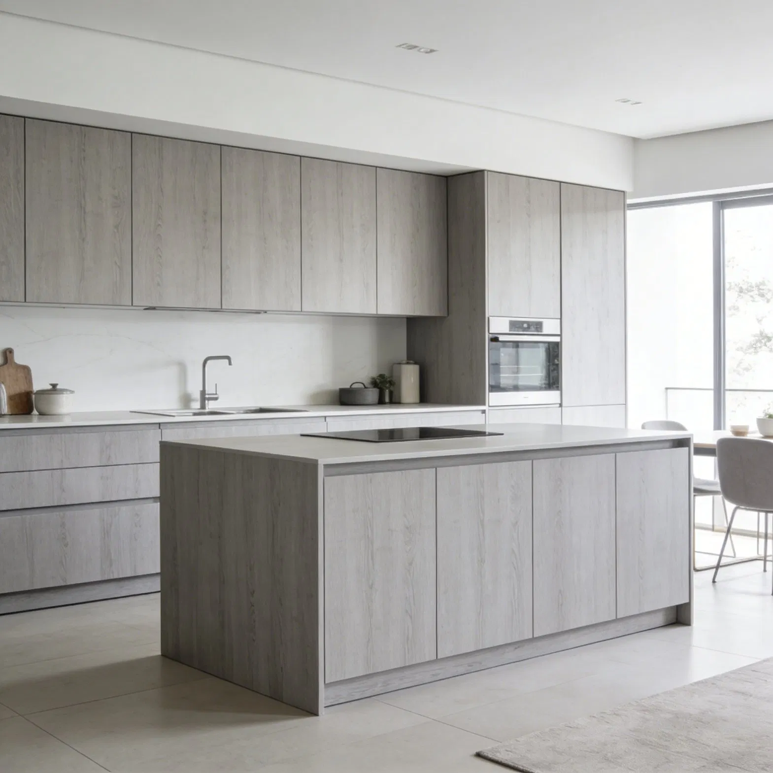 European Kitchen Cabinet System with Premium Hardware Options