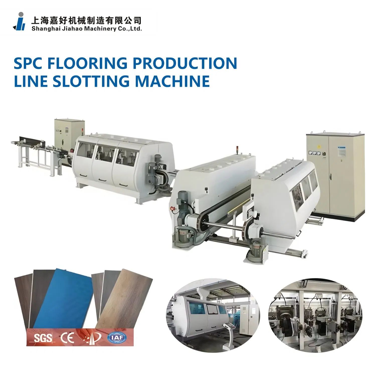 Spc Vinyl Plank Laminate Floor Click Slotting Auto System