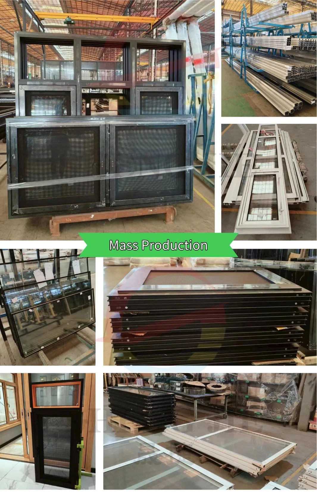 Custom Aluminum Alloy Profile Extrusion Sliding Glass Frame for Window and Door