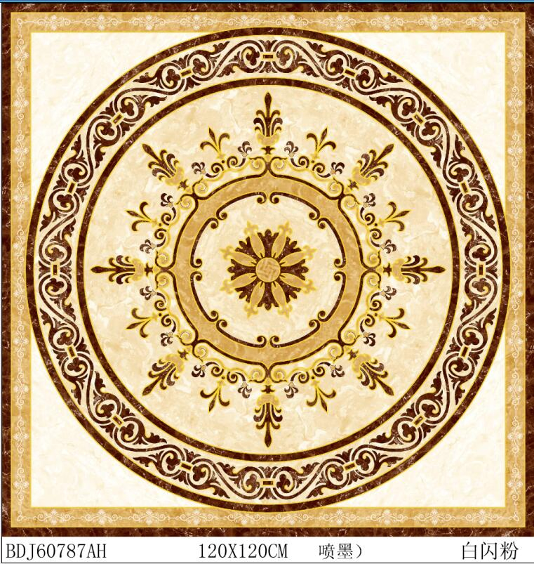 Wall and Floor Ceramic Golden Porcelain Tile Gold-Plated New Arrival Carpet Tile 600*600mm*4PCS in Dubai Project Hot Selling Bathroom Floor Tile