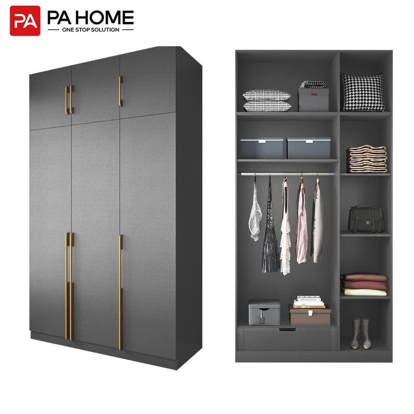 PA Wholesale Custom Bedroom Furniture Wooden Modular Modern Walk in Closet Design Bedroom Wardrobe