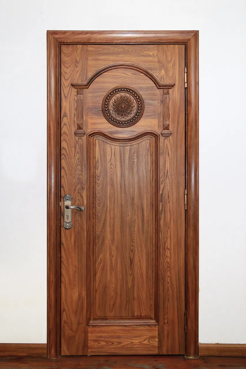 Durable Solid Wood Front Door, Kiln-Dried Against Warping &amp; Cracks