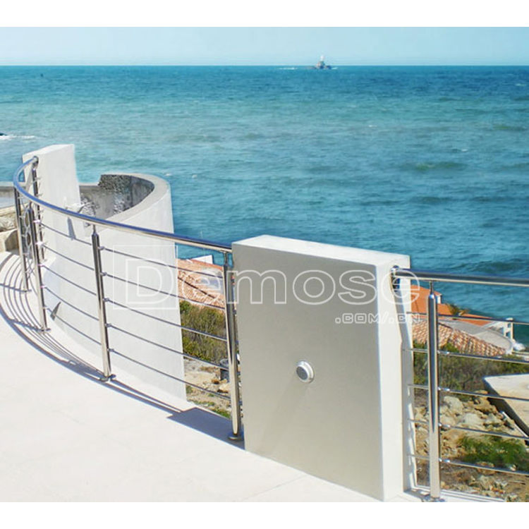 Modern Elegant Outdoor Deck Railings Wrought Iron Balusters Handrails Stainless Steel Fence (DMS-B2211)