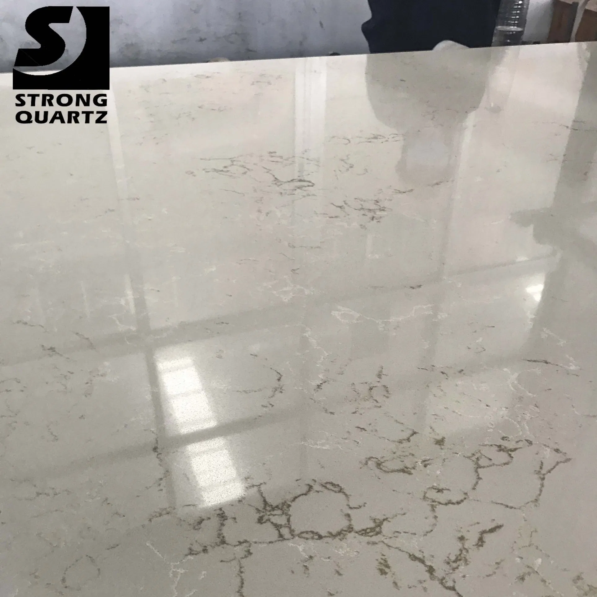 Engineered/Artificial Solid Surface Quartz Stone Slabs Kitchen Countertop