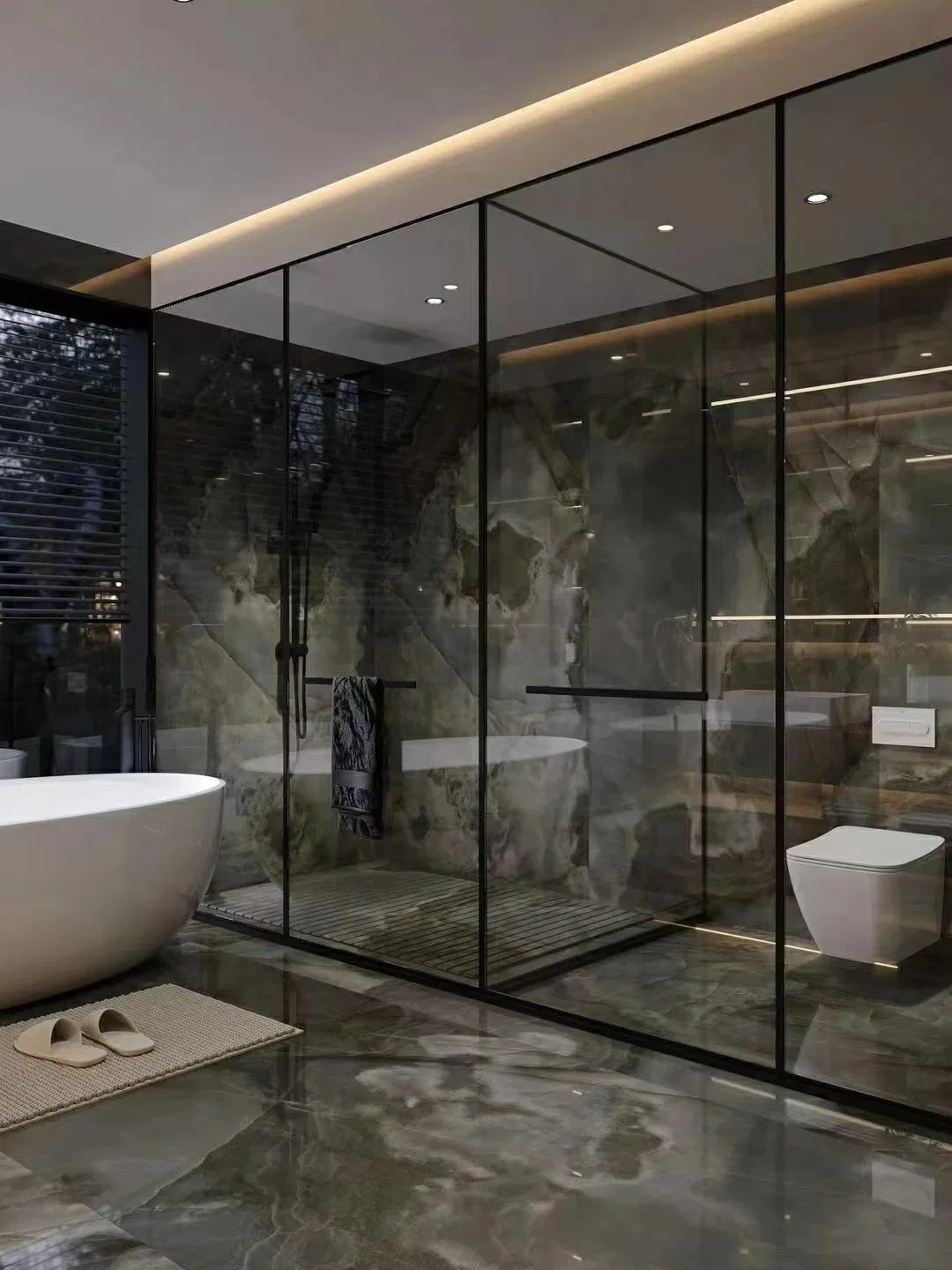 1200X2400mm Brown Luxury Stone 9mm Marble Porcelain Floor Wall Sintered Slab