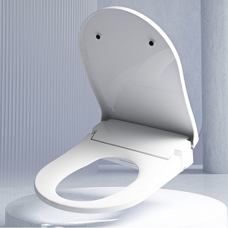Electric Toilet Cover Self-Cleaning Soft Close with Modern Automatic Lid Smart Toilet Seat Electric Bidet with Remote Controlfor Bathroom