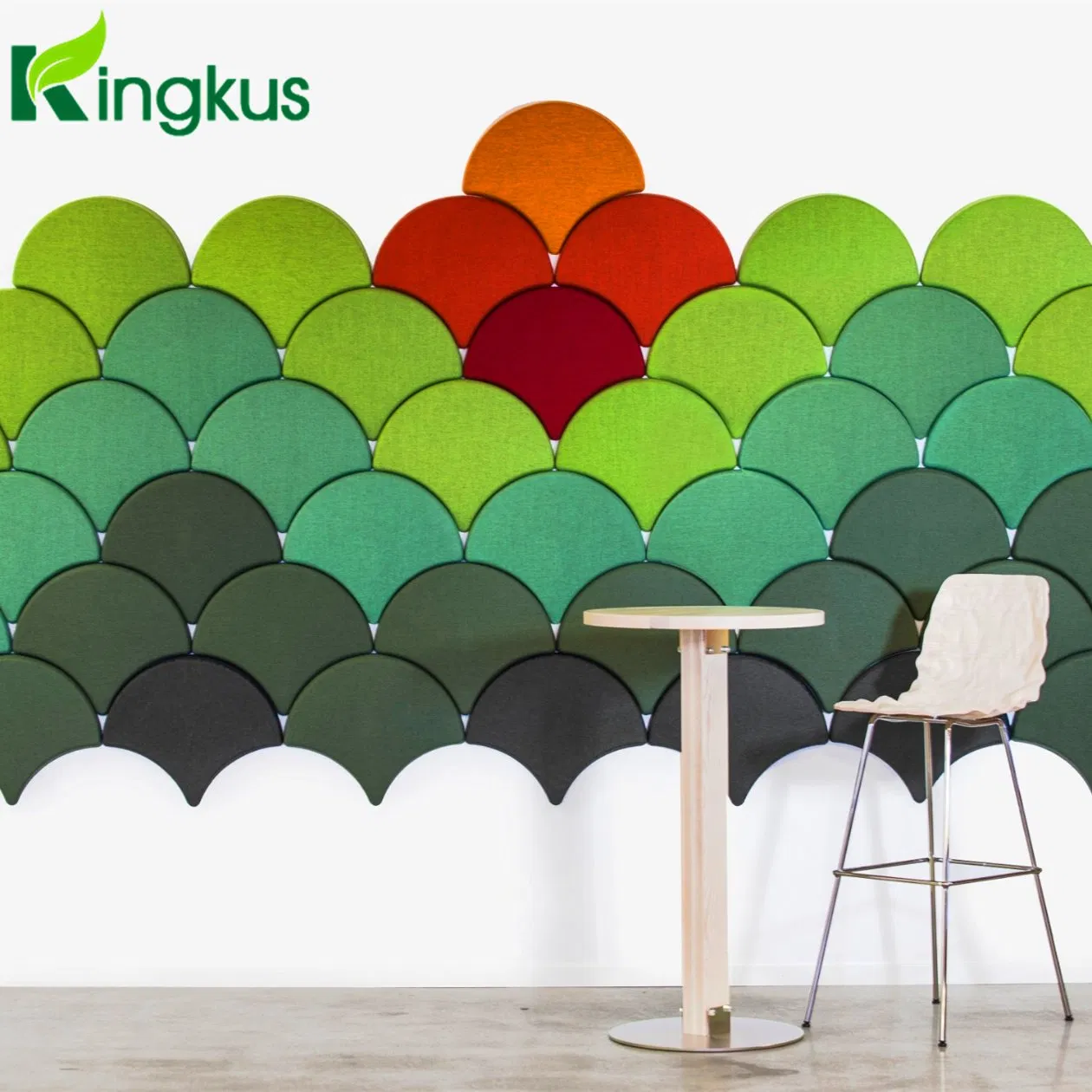 Ginkgo 3D Polyester Fiber Acoustic Wall Covering Panels