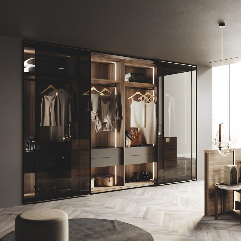 Luxury Walk in Closet Cabinet Custom Bedroom Storage Wardrobe Wooden Wardrobe Cabinet