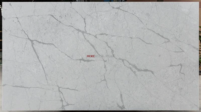OEM ODM Free Sample Chinese Manufacturer White Marble Look Kitchen Quartz Countertops