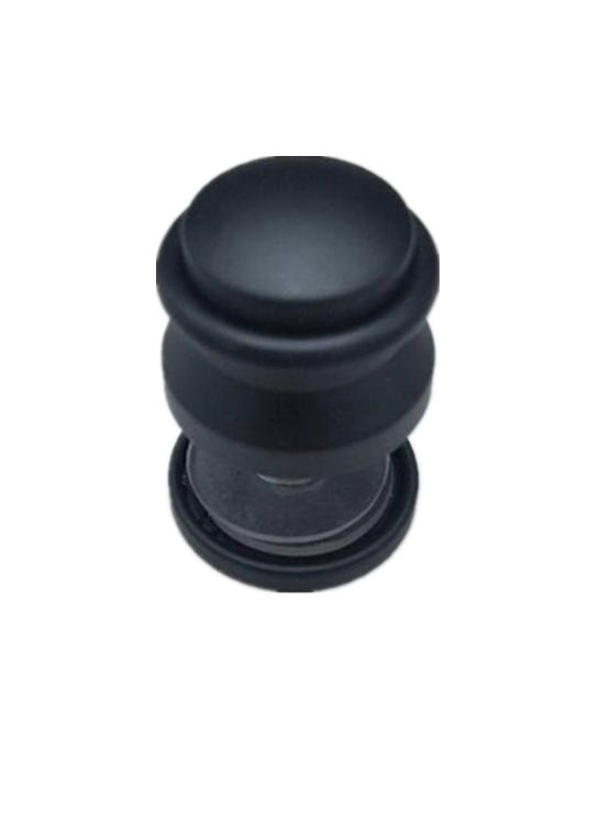 Matte Black Frameless Sliding Glass Track Barn Shower Enclosure Hardware Kit