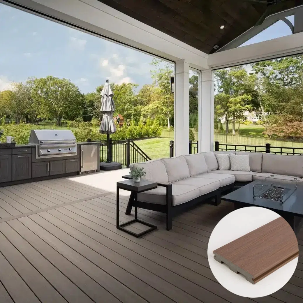 Modern Material 20-Year Global Warranty for Semi Solid Wood Plastic Composite Coextruded Decking