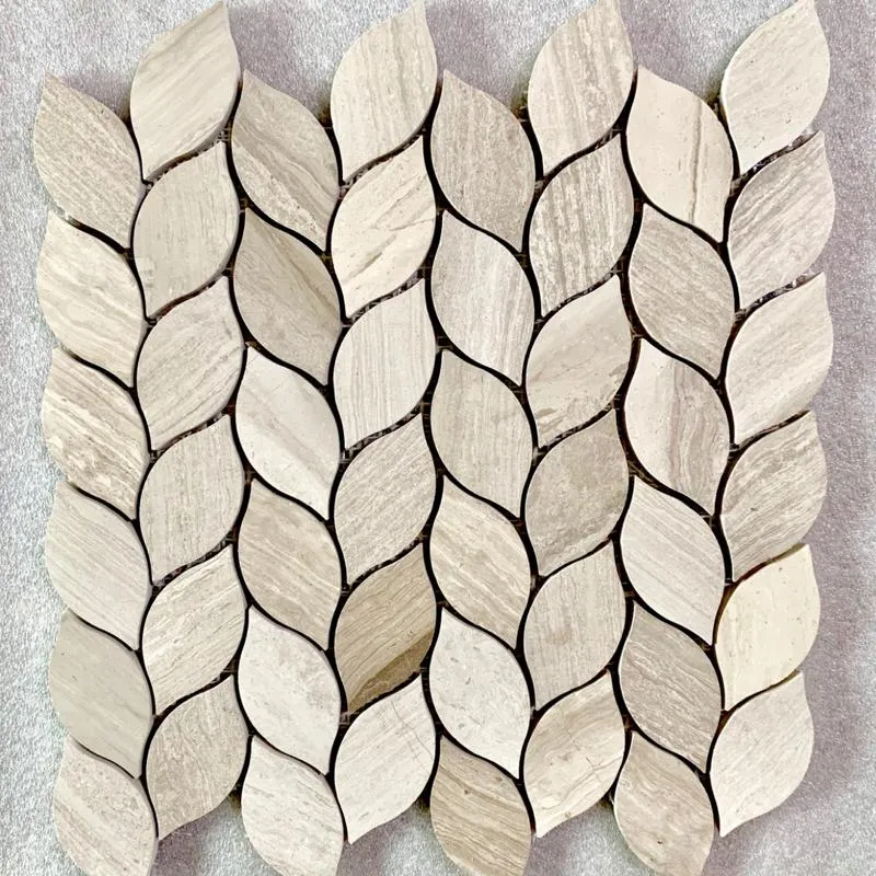 White Wooden Mosaic 2