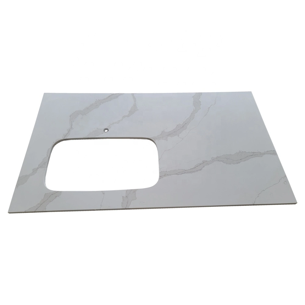 Factory Manufacture Customize White/Black/Grey/Yellow/Blue Granite/Marble/Quartz Stone Kitchen Bathroom Eased/Laminate Bar Vanity Island Table Work Countertops