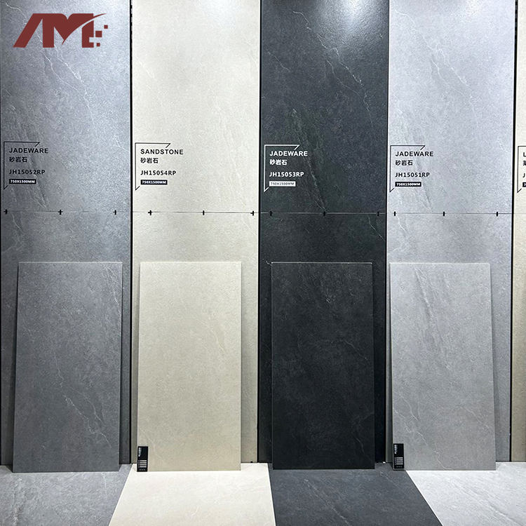 600X1200/750X1500/800X800 Lobby Lime Stone Ceramic Porcelain Rustic Antique Matt Floor Tile Wall