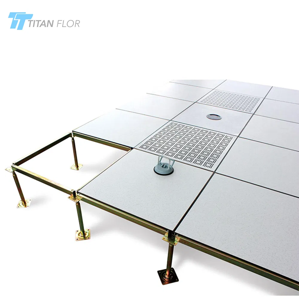White Color High Pressure Laminate Covering Raised Floor System