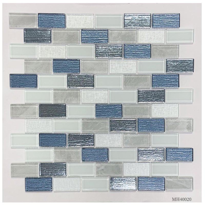 Dazzle Blue and White Mosaic Tiles for Stylish Pools