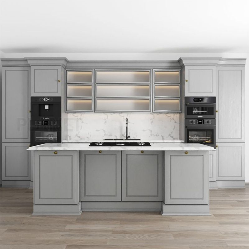 European Style Bespoke Ready Assemble Bascula De Cocina Buying Budget Modular Kitchen Cabinet Island Kitchen Units