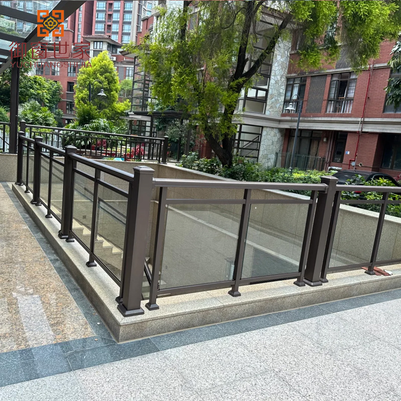 Galvanized Palisade Wrought Iron Stair Staircase Handrail Grillage Aluminum Glass Railing