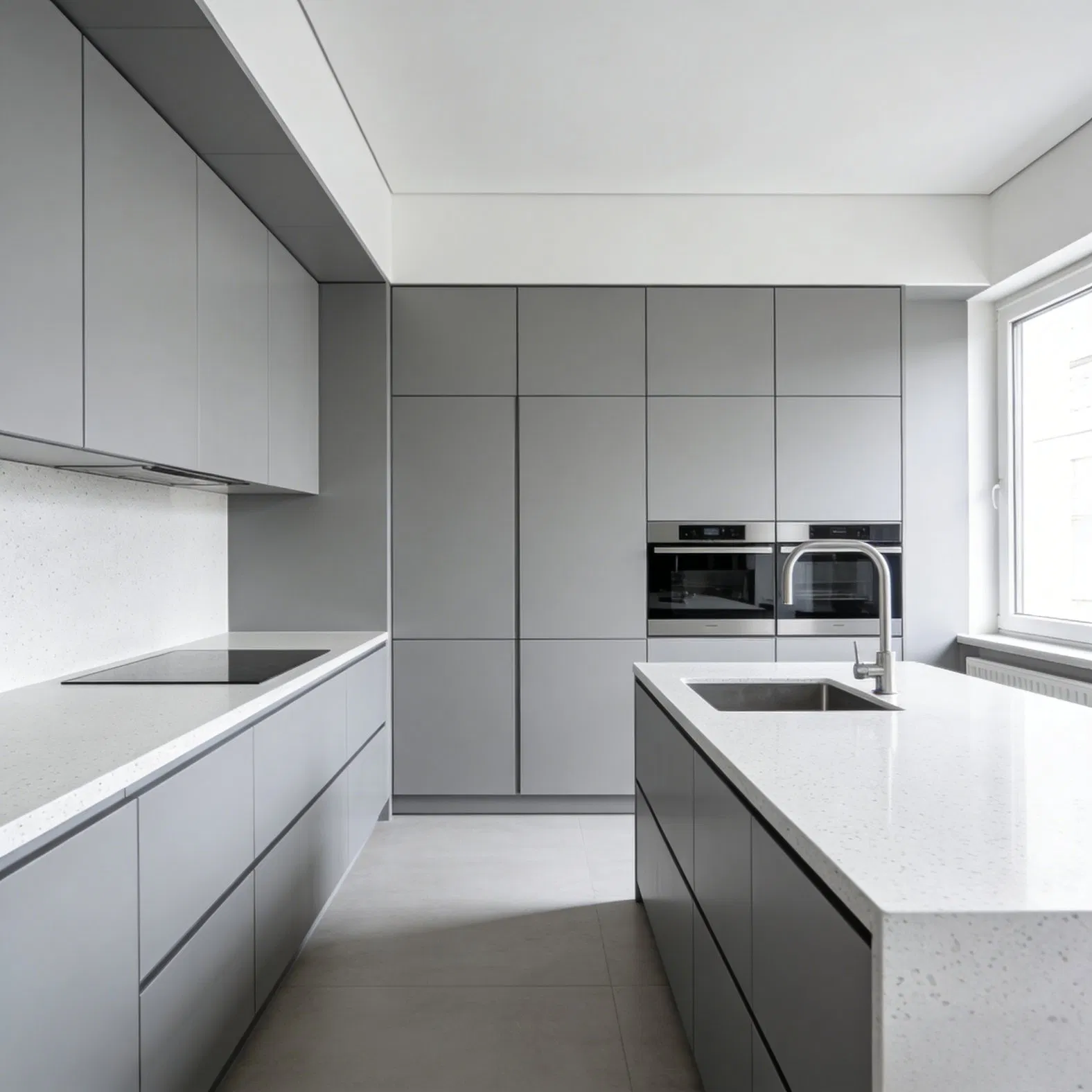 European Kitchen Cabinet System with Premium Hardware Options