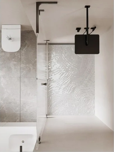 New Model Internet Celebrity Easy Installation Frameless Shower Enclosure