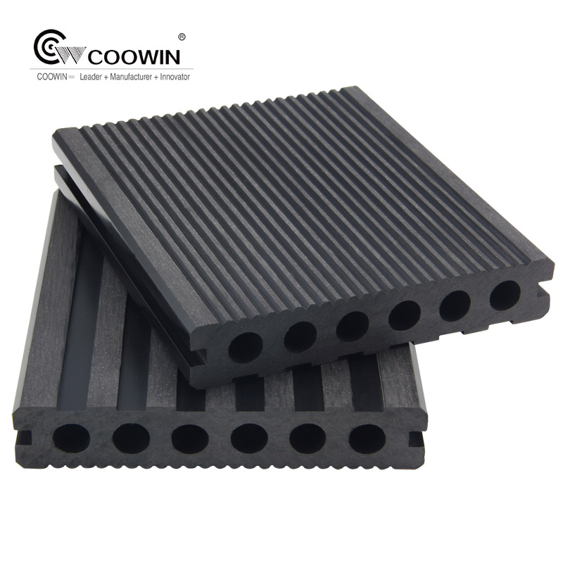 Anti- UV and Waterproof 140X25 Round Hole Outdoor WPC Building Deck Material
