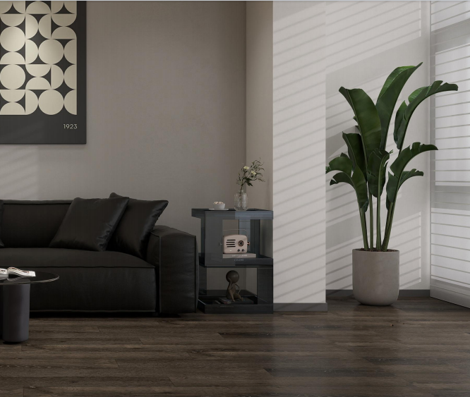 Elegant Plastic Laminate Flooring - Customized Colors Floating Click System