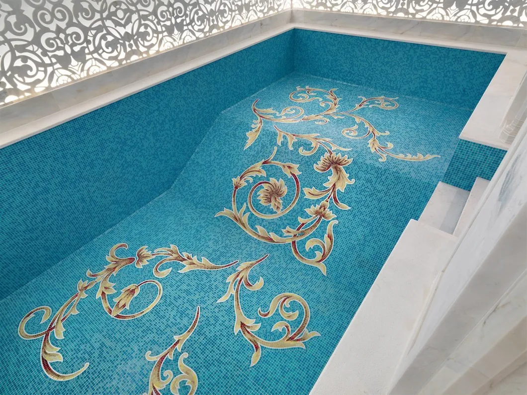 Glass Mosaic Pool Tile Art 9