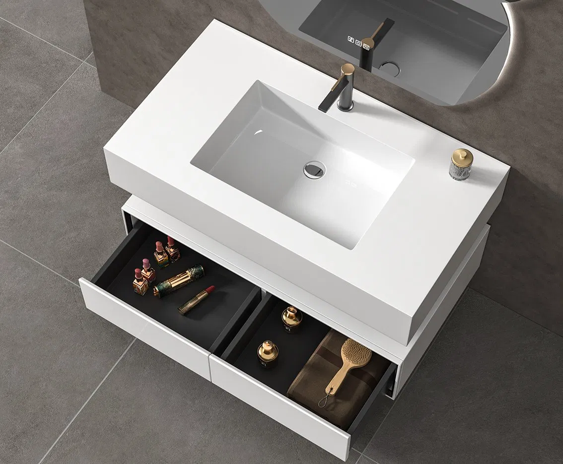 1000mm Wall Hung Bathroom Vanity Unit with LED Lighted Smart Mirror Ssv6131