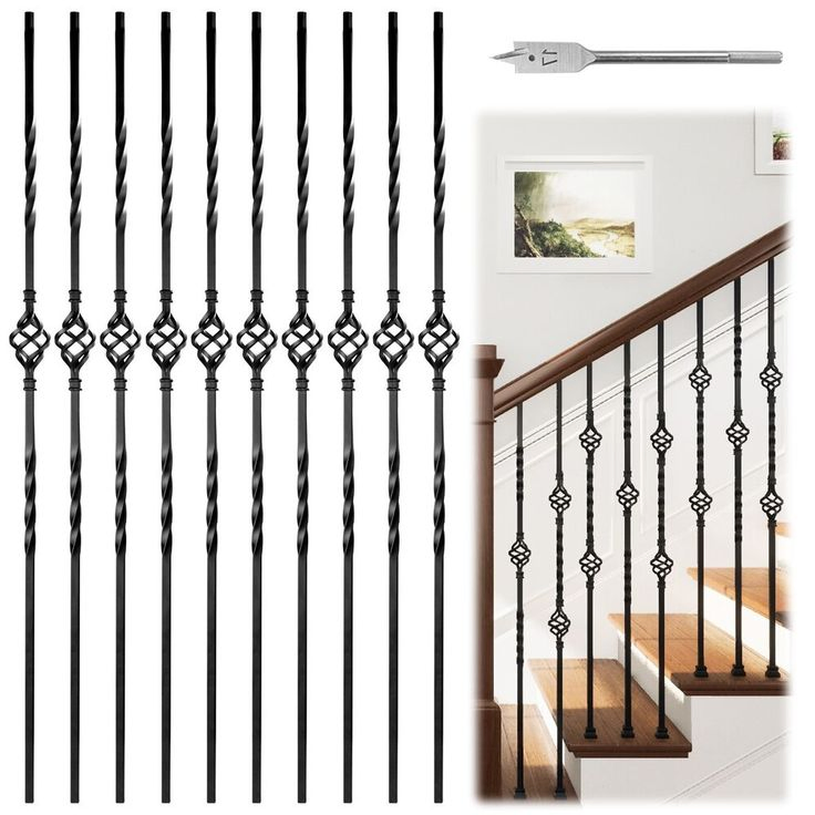 Wrought Iron Balusters Metal Spindles &amp; Iron Stair Railing