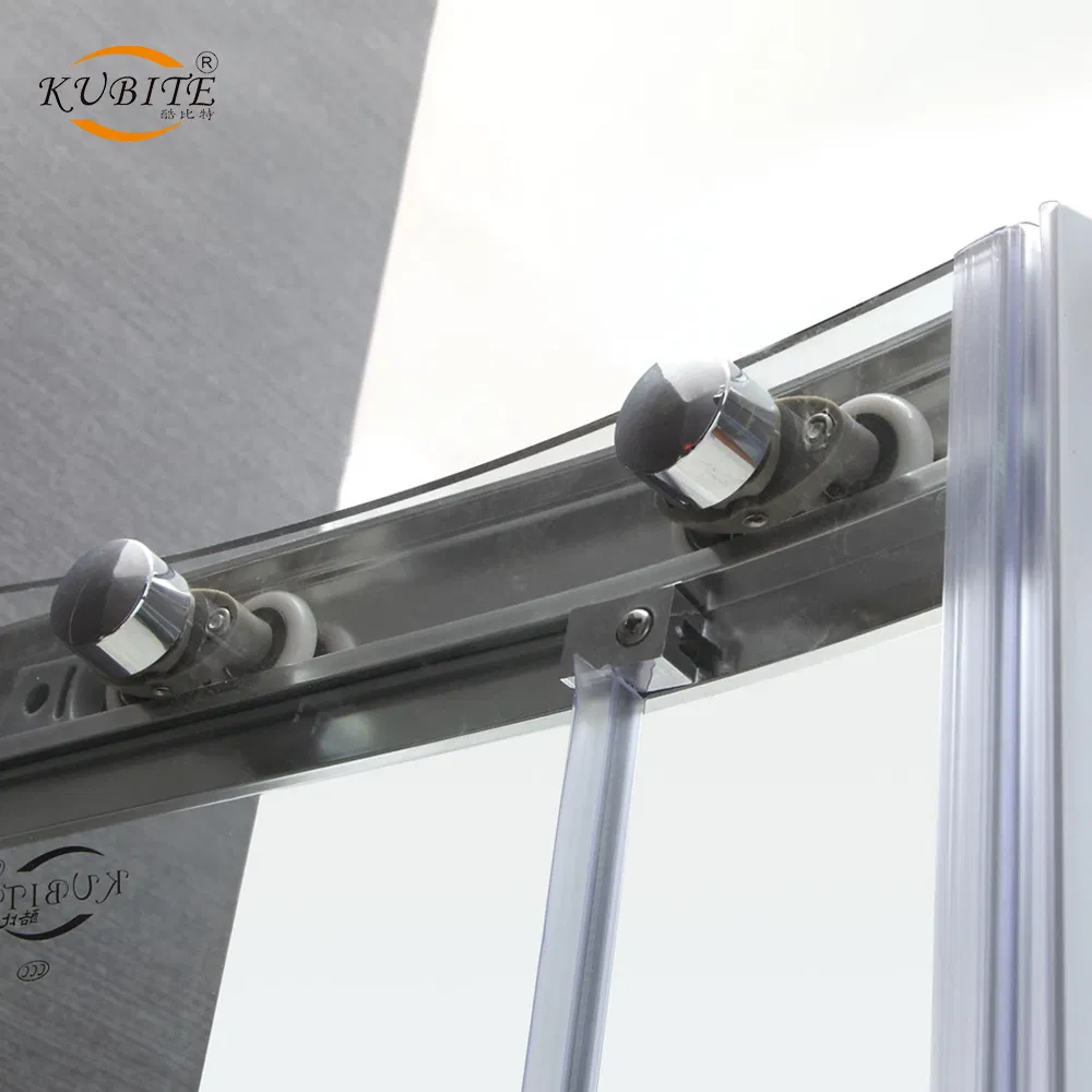 Customizable Frameless Sliding Glass Shower Enclosure Tempered Glass Modern Design Stainless Steel Aluminum Profiles Square