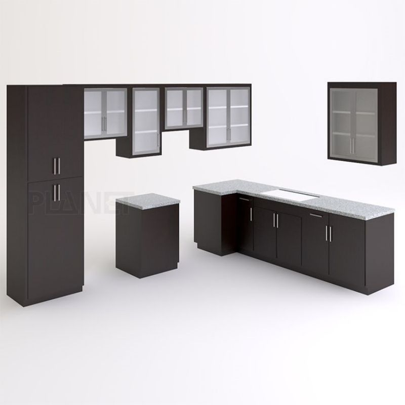 Free Design Hot Sale White Kitchen Island Mini Modular Ilot De Cuisine Blanc Kitchen Cabinet Unit