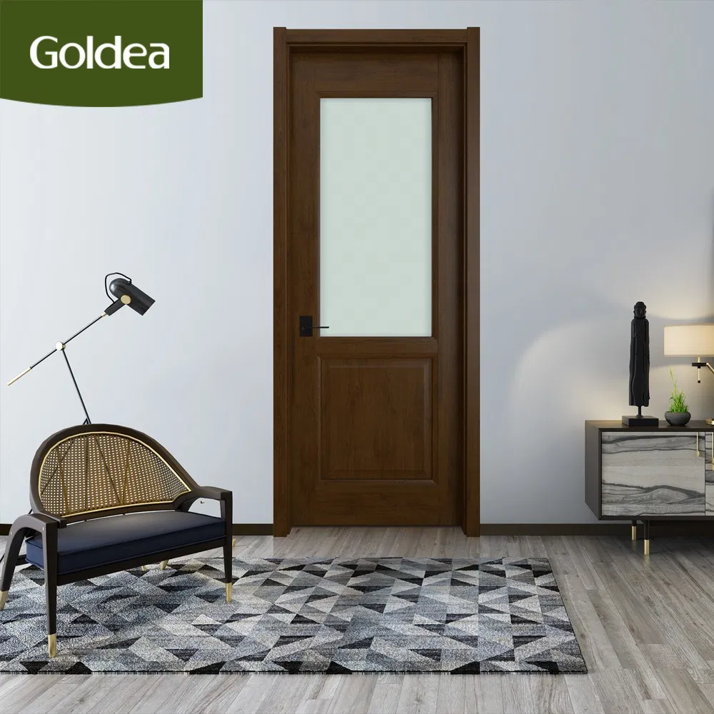 Premium Solid Core Wooden Front Door with Contemporary Style