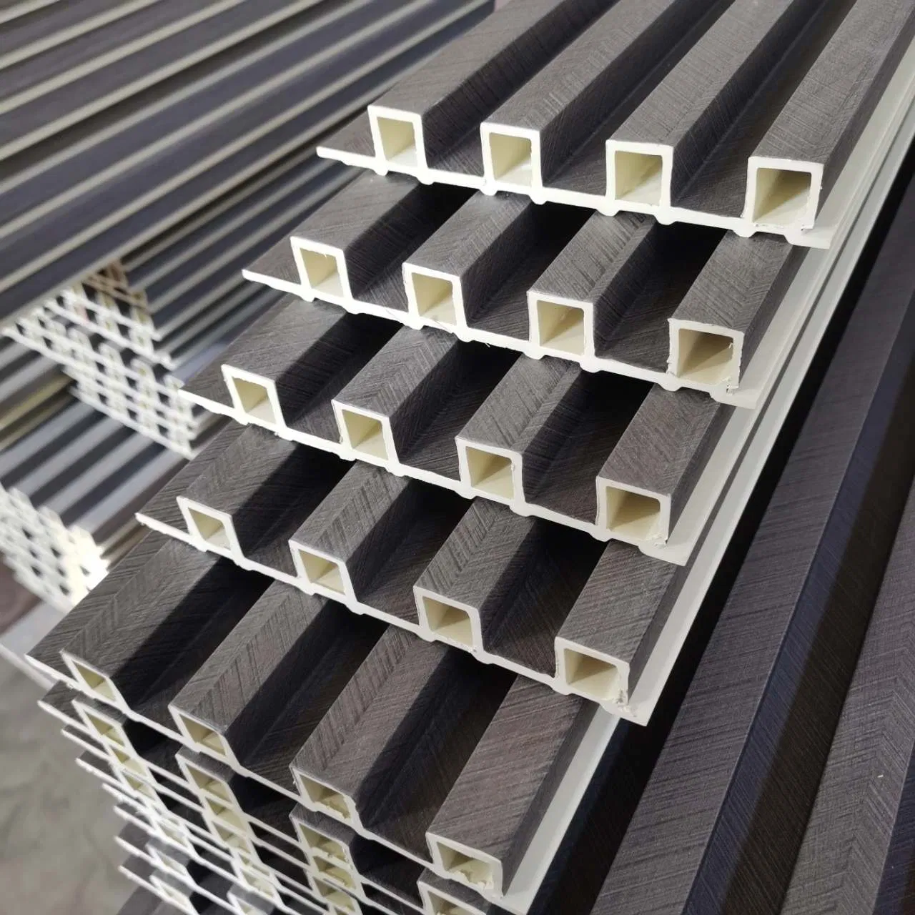 Best Price Building Material 3D Wood Plastic Composite Fluted Decorative Acoustic Ceiling Interior/Exterior PVC/WPC Wall Panel