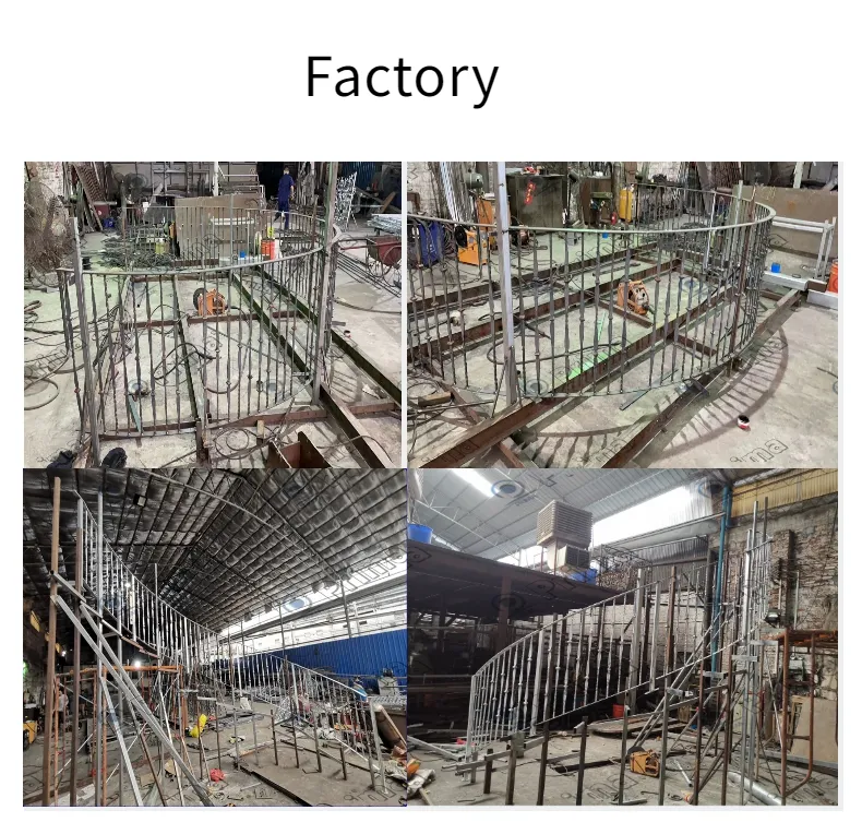 Classic Design Staircase Fence Safety Interior Wrought Iron Stair Railings