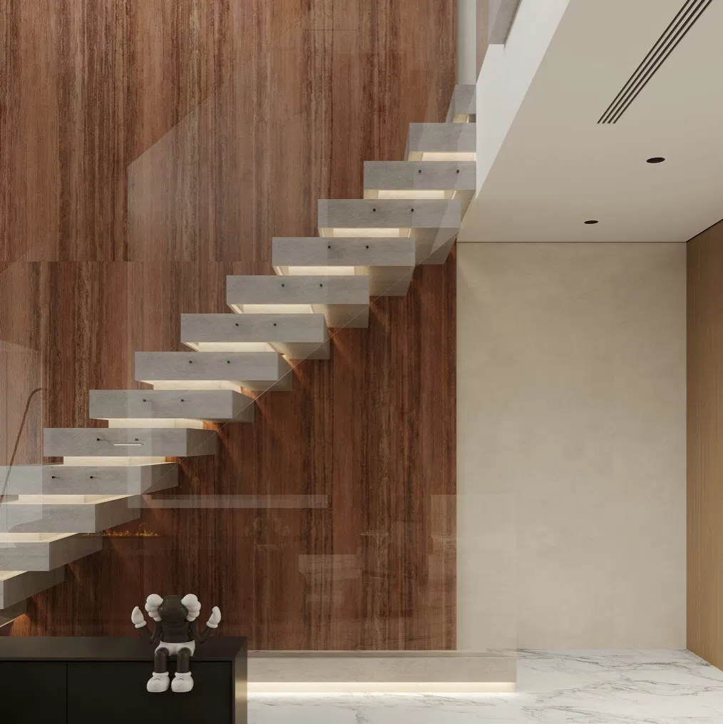 Sintered Stone Marble Travertine Red Color Slab 1200X2700X6mm