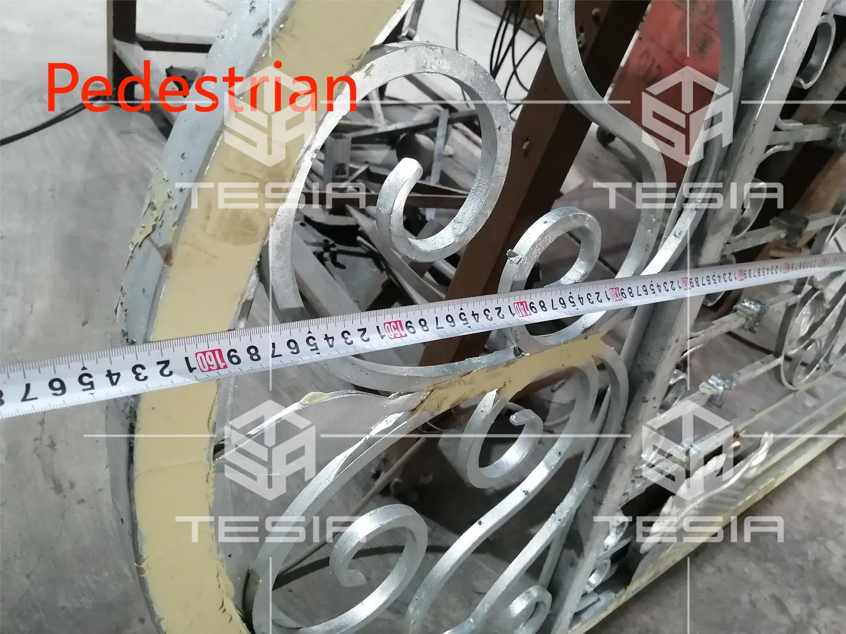 Wrought Iron Fence Metal Railing for Stair Garden Villa