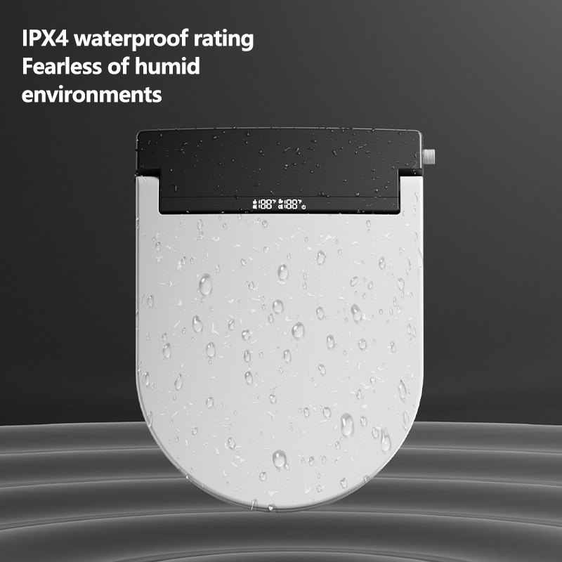 U Shape Intelligent Toilet Lid Slow Close Electric Bidet Heated Cover with Auto Spray Remote Ultra Smart Toilet Seat