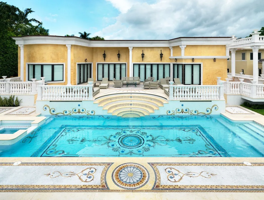 Glass Mosaic Pool Tile Art 7