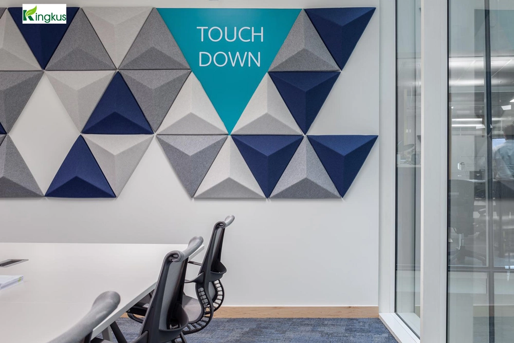 Kuscone 3D Triangle Shape Foam Pet Acoustic Wall Panel