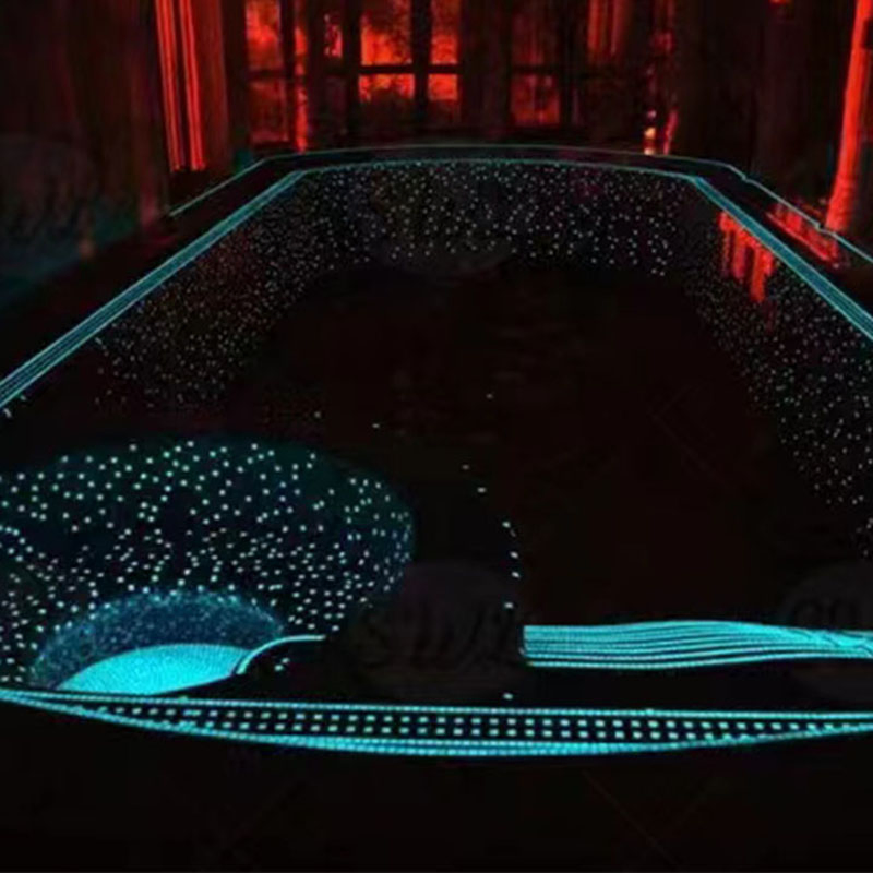 Fluorescent Luminous Mosaic Swimming Pool Tiles for Outdoor Glow Effects