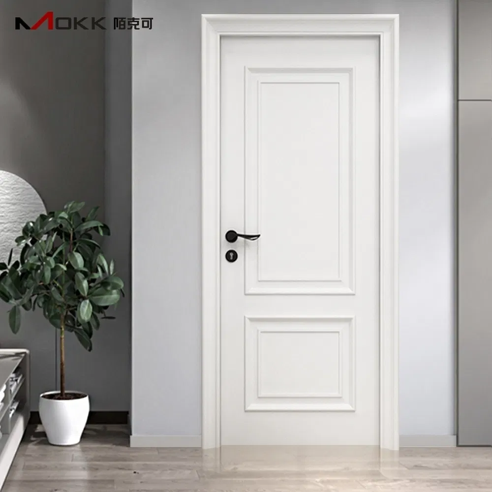 Multiple Colors Anti-Collision OEM ODM Custom Solid Wooden Paint Door